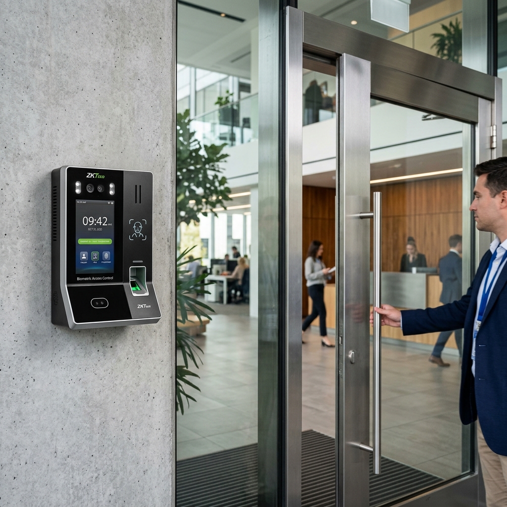 Biometric access control installation by JREMD Technologies